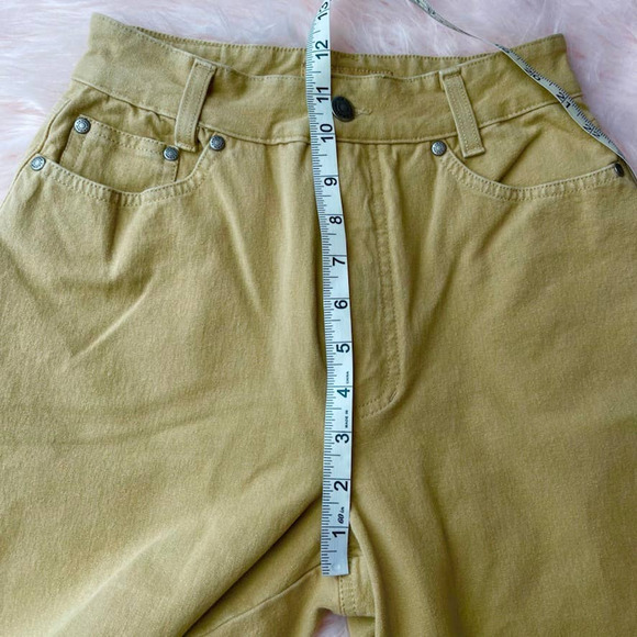 CAMBIO High Rise Camel Khaki Tan Jeans 30" Inseam - Size 6 - Picture 12 of 13